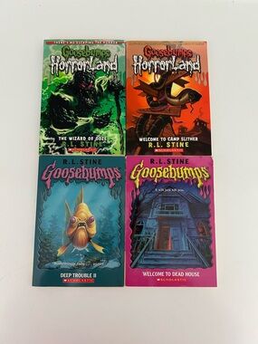 Goosebumps Horrorland and Goosebumps Books - Lot of 4